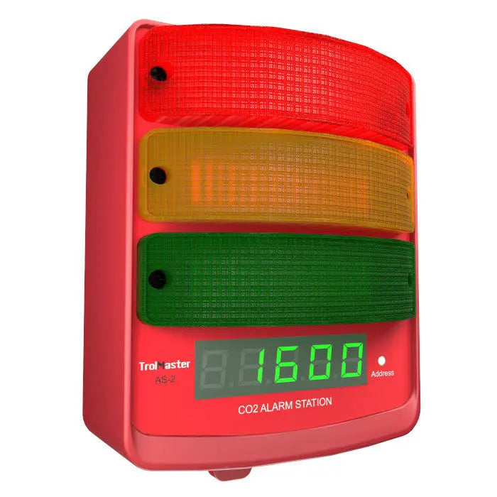 TROLMASTER Carbon-X CO2 Alarm Station with LED display indicator - (AS-2) HRG