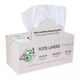 454 BAGS TOTE LINERS - 80" x 36" (Roll of 75) mightyboxsupply