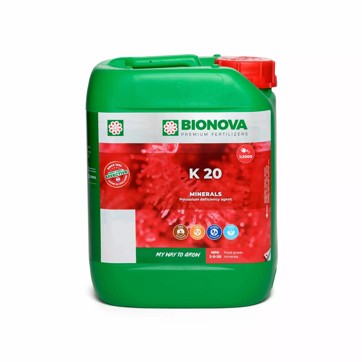 BIONOVA K 20 POTASSIUM MINERAL ADDITIVE Global Garden