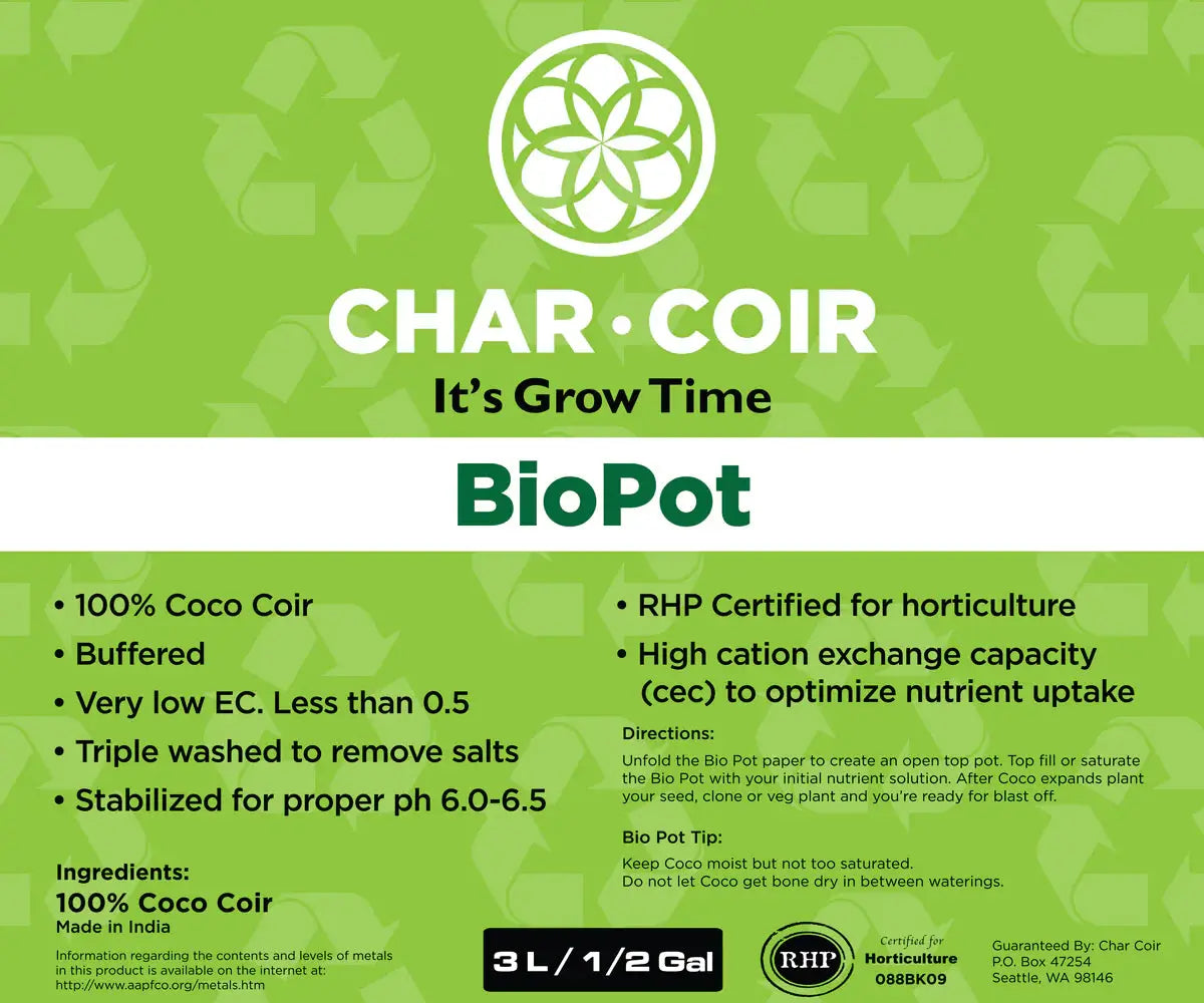 Char Coir Biopot HRG