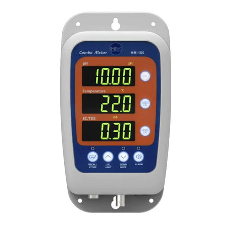 HM Digital HM-100 Continuous pH/EC/TDS/Temp Monitor Global Garden