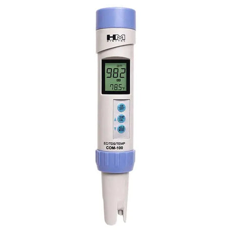 HM Digital Pro Series COM-100 Pen Style TDS/EC/Temp Meter Global Garden