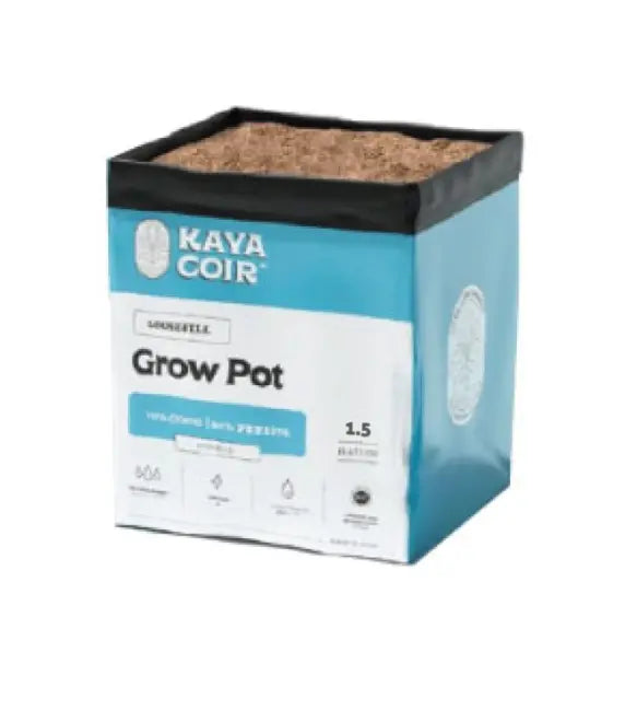 Kaya 1.5 gallon Loose Fills 70/30 pallet  (78 cases/pallet, 8/case= 624 Grow pots) mightyboxsupply